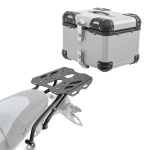 Set Alu Topcase + Gepäckbrücke passend für BMW R 1300 GS 23-24 Bagtecs XS45 silber