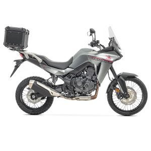 Set Aluminium Top Case + support adapté à Honda Transalp XL 750 23-24 Porte-bagages Bagtecs XB45 noir DPL1