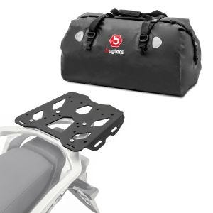 Set Gepäckbrücke + Hecktasche 60L passend für Honda Transalp XL 750 23-24 Gepäckträger Bagtecs SLP-XF60