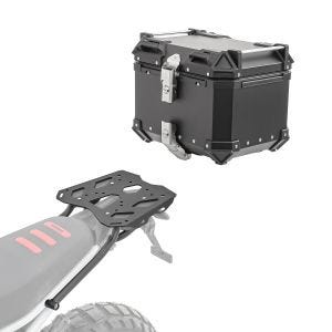 Set Alu Topcase + Gepäckbrücke passend für BMW F 900 GS 2024 Bagtecs XB35 schwarz
