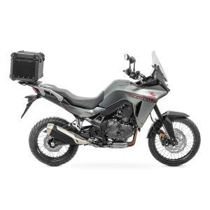 Set Aluminium Top Case + support adapté à Honda Transalp XL 750 23-24 Porte-bagages Bagtecs XB55 noir DPL1