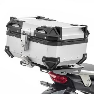 Top Case compatible avec Triumph Tiger 900 Rally Aluminium Top Box Bagtecs XB22 argent