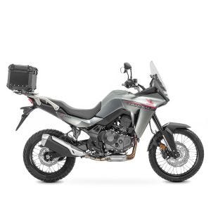 Set Aluminium Top Case + support adapté à Honda Transalp XL 750 23-24 Porte-bagages Bagtecs XB35 noir DPL1