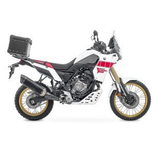 Set Aluminium Top Case + support adapté à Yamaha Tenere 700 19-24 Porte-bagages Bagtecs XS45 noir DPL1