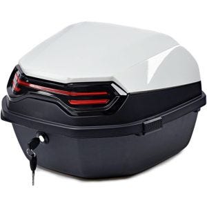 Motorrad Topcase Bagtecs BT11 45 Liter Universal hinten weiß