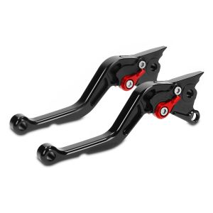 Levier long d'embrayage et levier de frein noir-rouge compatible avec Honda CB 650 R 19-22