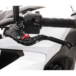 Levier de frein et levier d'embrayage compatible avec KTM 1290 Super Adventure S 17-19 Vario 3 noire-rouge