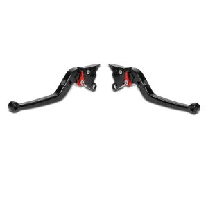 Levier Safety de frein et levier d'embrayage compatible avec Yamaha Tenere 700 19-23 pliable noire-rouge