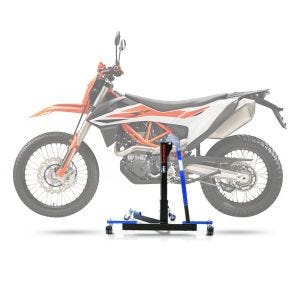 Lève moto centrale compatible avec KTM 690 Enduro / R 19-24 bleu ConStands Power-Evo