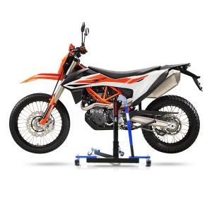 Chariot de Déplacement compatible avec KTM 690 Enduro / R 19-24 bleu - Idéal pour Garage, 300 kg