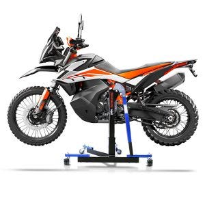 Chariot de Déplacement compatible avec KTM 790 Adventure 19-25 bleu - Idéal pour Garage, 300 kg
