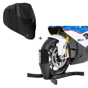 Motorradwippe + Abdeckplane für BMW R 1250 GS / Adventure Constands Easy Plus schwarz_0