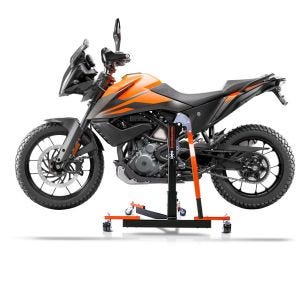 Chariot de Déplacement compatible avec KTM 390 Adventure 20-24 orange - Idéal pour Garage, 300 kg