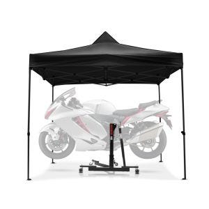 Set Zentralständer Power-Evo für Honda CBR 500 R 16-21 mit Rennzelt 3x3m Constands schwarz_1