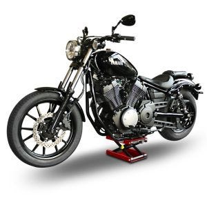 Pont elevateur ciseaux compatible avec moto custom ConStands Mid-lift M rouge CB11315