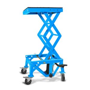 Moto Pont Elevateur Hydraulique ConStands Crosslift XL Béquille Motocross avec Roulettes bleu DPLB4