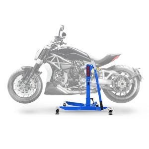 Lève moto centrale compatible avec Ducati Xdiavel 16-24 bleu ConStands Power-Classic