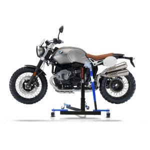Chariot de Déplacement compatible avec BMW R NineT Scrambler 16-23 bleu - Idéal pour Garage, 300 kg