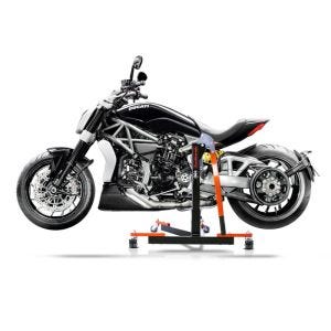 Chariot de Déplacement compatible avec Ducati Xdiavel 16-24 orange - Idéal pour Garage, 300 kg