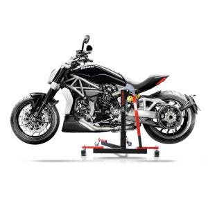 Chariot de Déplacement compatible avec Ducati Xdiavel 16-24 rouge - Idéal pour Garage, 300 kg