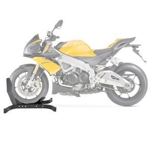 Moto Bloque Roue compatible avec Aprilia Tuono V4 1100 Factory Béquille Avant ConStands Easy-Plus noir