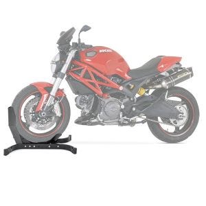 Moto Bloque Roue compatible avec Ducati Monster 1100 Béquille Avant ConStands Easy-Plus noir