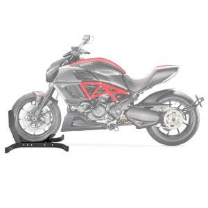 Moto Bloque Roue compatible avec Ducati Diavel Béquille Avant ConStands Easy-Plus noir