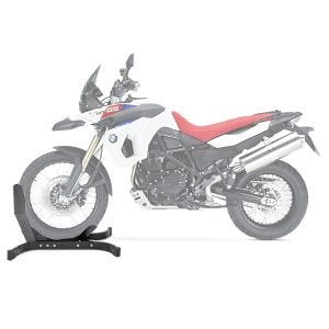 Moto Bloque Roue compatible avec BMW F 800 GS Béquille Avant ConStands Easy-Plus noir
