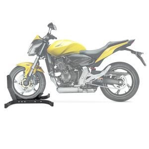 Moto Bloque Roue compatible avec Honda Hornet 600 Béquille Avant ConStands Easy-Plus noir