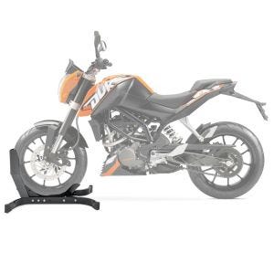 Moto Bloque Roue compatible avec KTM 390 Duke Béquille Avant ConStands Easy-Plus noir