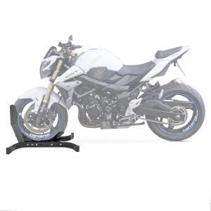 Moto Bloque Roue compatible avec Suzuki GSR 750 Béquille Avant ConStands Easy-Plus noir