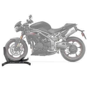 Moto Bloque Roue compatible avec Triumph Speed Triple RS Béquille Avant ConStands Easy-Plus noir