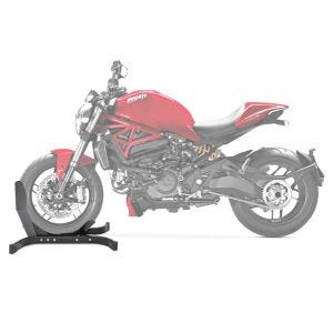 Moto Bloque Roue compatible avec Ducati Monster 1200 R Béquille Avant ConStands Easy-Plus noir