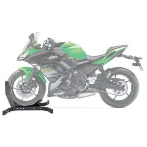 Moto Bloque Roue compatible avec Kawasaki Ninja 650 Béquille Avant ConStands Easy-Plus noir