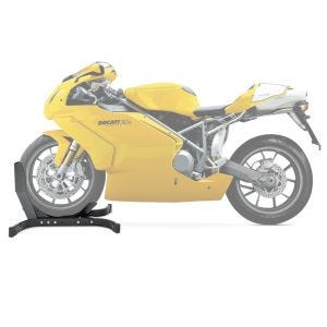 Moto Bloque Roue compatible avec Ducati 749 Béquille Avant ConStands Easy-Plus noir