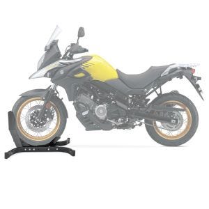 Moto Bloque Roue compatible avec Suzuki V-Strom 650 XT Béquille Avant ConStands Easy-Plus noir