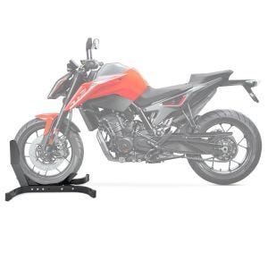 Moto Bloque Roue compatible avec KTM 790 Duke Béquille Avant ConStands Easy-Plus noir