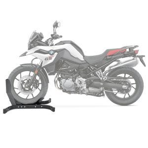 Moto Bloque Roue compatible avec BMW F 850 GS Béquille Avant ConStands Easy-Plus noir
