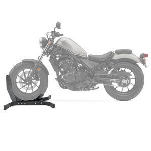 Moto Bloque Roue compatible avec Honda Rebel 500 CMX Béquille Avant ConStands Easy-Plus noir