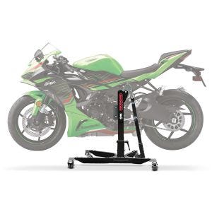 Lève moto centrale compatible avec Kawasaki Ninja ZX-6R 24-25 noir ConStands Power-Classic