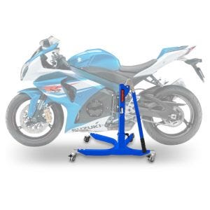 Lève moto centrale compatible avec Suzuki GSX-R 1000 09-16 bleu ConStands Power-Classic