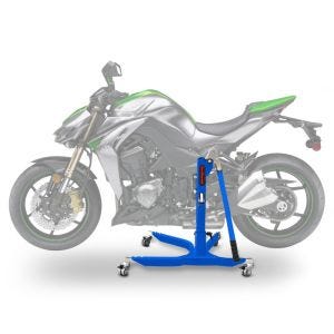 Lève moto centrale compatible avec Kawasaki Z 1000 14-20 bleu ConStands Power-Classic