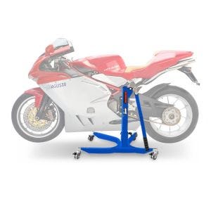 Lève moto centrale compatible avec MV Agusta F4 1078 R / RR 312 07-09 bleu ConStands Power-Classic