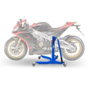 Lève moto centrale compatible avec Aprilia RSV4 09-14 bleu ConStands Power-Classic