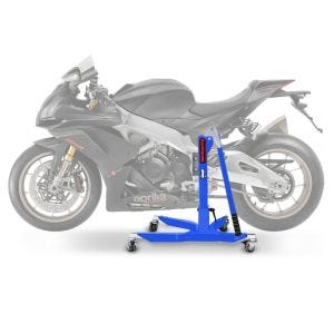 Lève moto centrale compatible avec Aprilia RSV4 1100 Factory 19-25 bleu ConStands Power-Classic