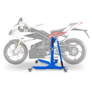 Lève moto centrale compatible avec Triumph Daytona 675 / R 06-16 bleu ConStands Power-Classic
