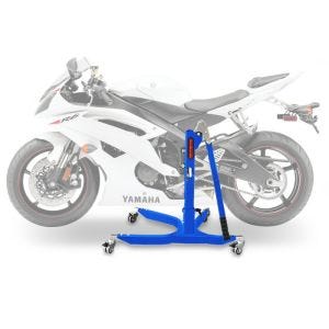Lève moto centrale compatible avec Yamaha YZF-R6 06-20 bleu ConStands Power-Classic