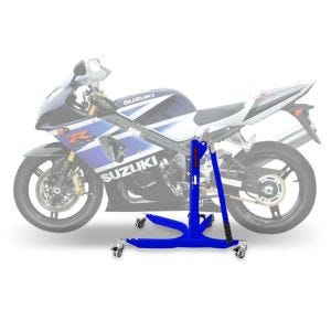 Lève moto centrale compatible avec Suzuki GSX-R 1000 03-04 bleu ConStands Power-Classic