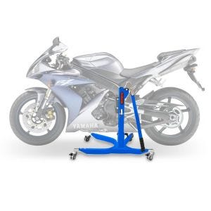 Lève moto centrale compatible avec Yamaha YZF-R1 04-06 bleu ConStands Power-Classic