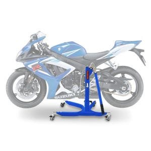 Lève moto centrale compatible avec Suzuki GSX-R 600 06-10 bleu ConStands Power-Classic